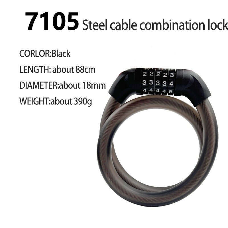 Bicycle Combination Lock Manufacturer - Factory Price 4/5 Digit Keyless Security for Bicycle E-bike