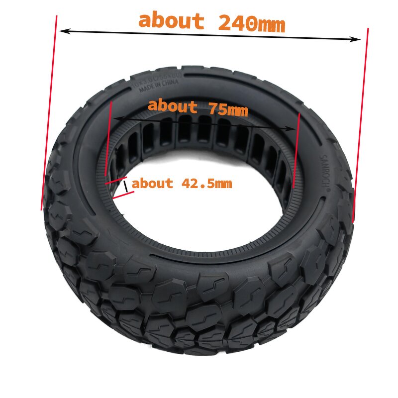 Solid Tire Manufacturer - Rubber Non-Slip Off-road 10X3.0 255x80 for ZERO E-Scooter KUGOO M4 G2 Max Parts