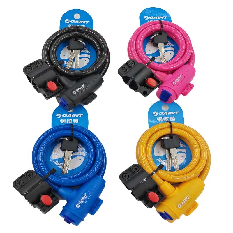 Mountain Bike Lock Manufacturer - Wholesale Anti-breaking Motorbike Key Lock 10mmx1.2m Chain Cable Anti-theft