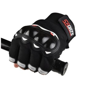 Racing Gloves Manufacturer - Half Finger Motorcycle Motorbike Motocross Riding Short Finger Women Men's Non Slip