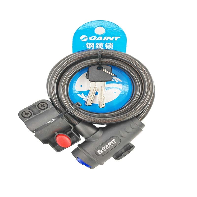 Mountain Bike Lock Manufacturer - Colorful Anti-breaking GANT 5108 Motorbike Key Lock 12mmx1.2m Chain Cable Anti-theft