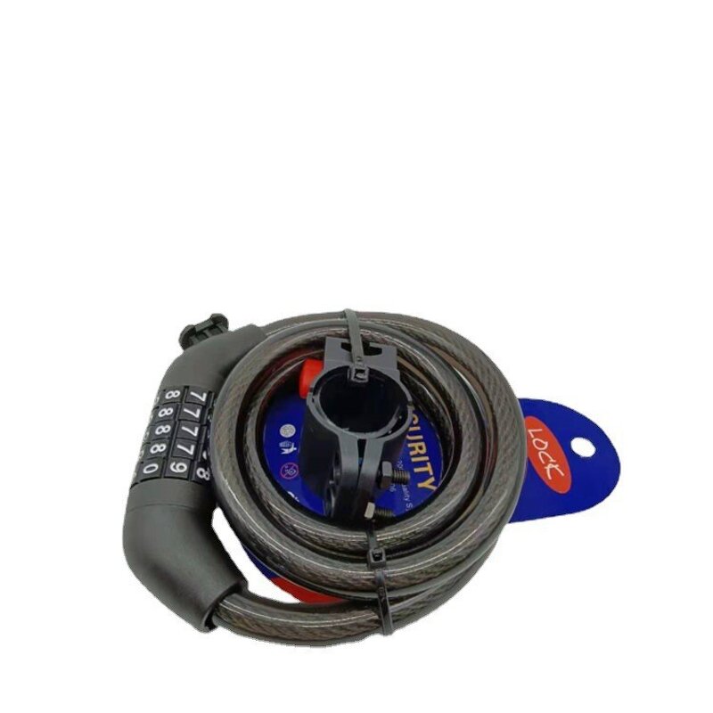 Bicycle Lock Manufacturer - Mountain Bike Theft 5 Digital Code Combination Steel Cable for Mountain Bike Road Bike