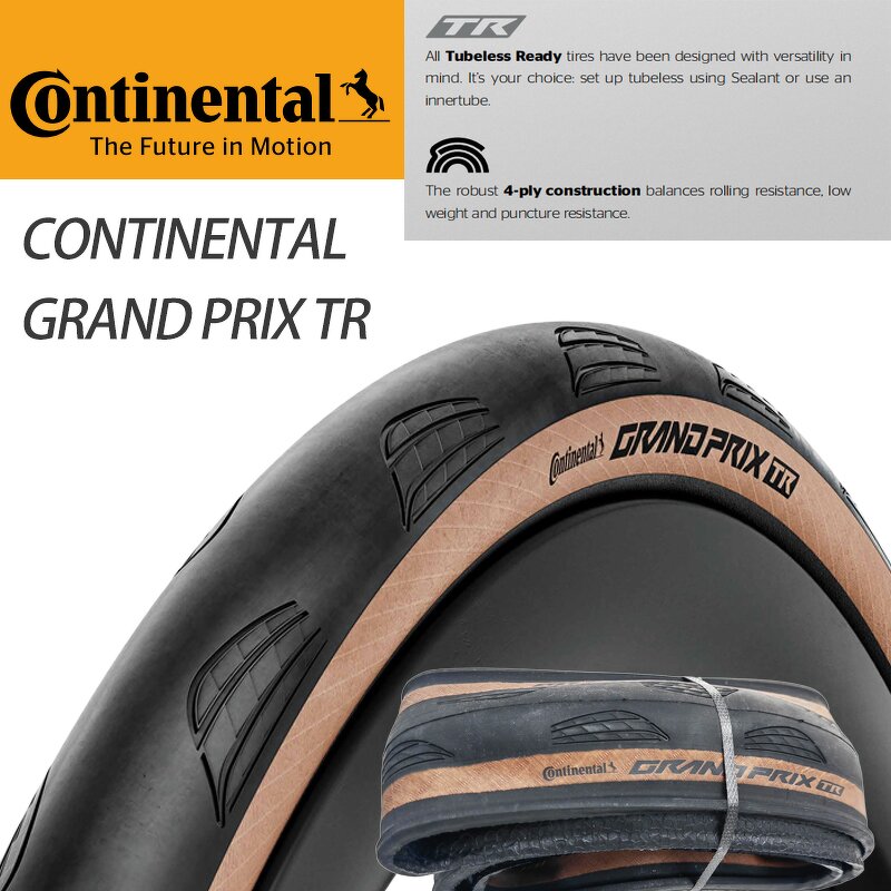 Road Bike Tires Manufacturer - Continental GRAND PIRX Tubeless Ready 700x25 /28/30 /32 Puncture Proof TR Folding