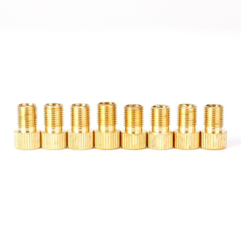 Bicycle Valve Adapter Manufacturer - Copper Presta to Schrader Brass Converter for Mountain Bike Pump Inflator