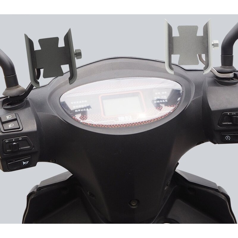 Phone Holder Manufacturer - Motorcycle Aluminum Mirror Handlebar Mobile Stand for Bike Electric Bicycles Scooters