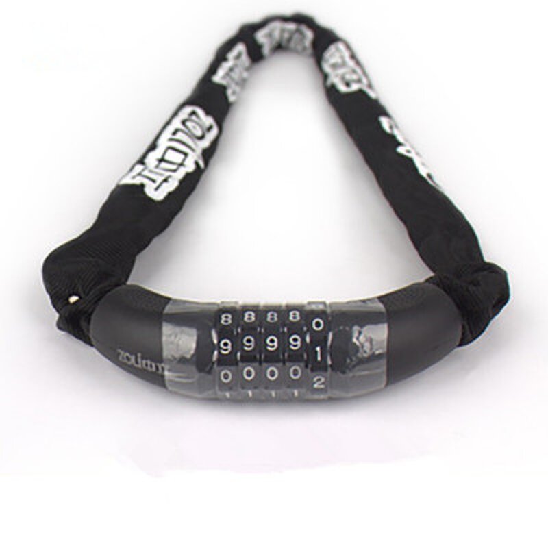 Bicycle Combination Lock Manufacturer - Hot New Product Safety 5 Digits Steel Number Chain
