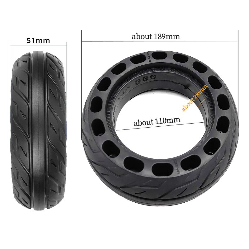 Solid Tires Manufacturer - High Quality 8 Inch 8x2.0 Tubeless 200x50 Honeycomb for Scooter