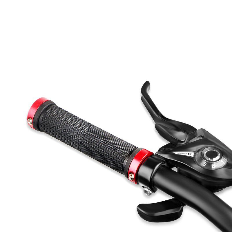 Mountain Bike Handlebar Grip Manufacturer - New Aluminum Alloy Double Locking Cover Set Super Comfortable