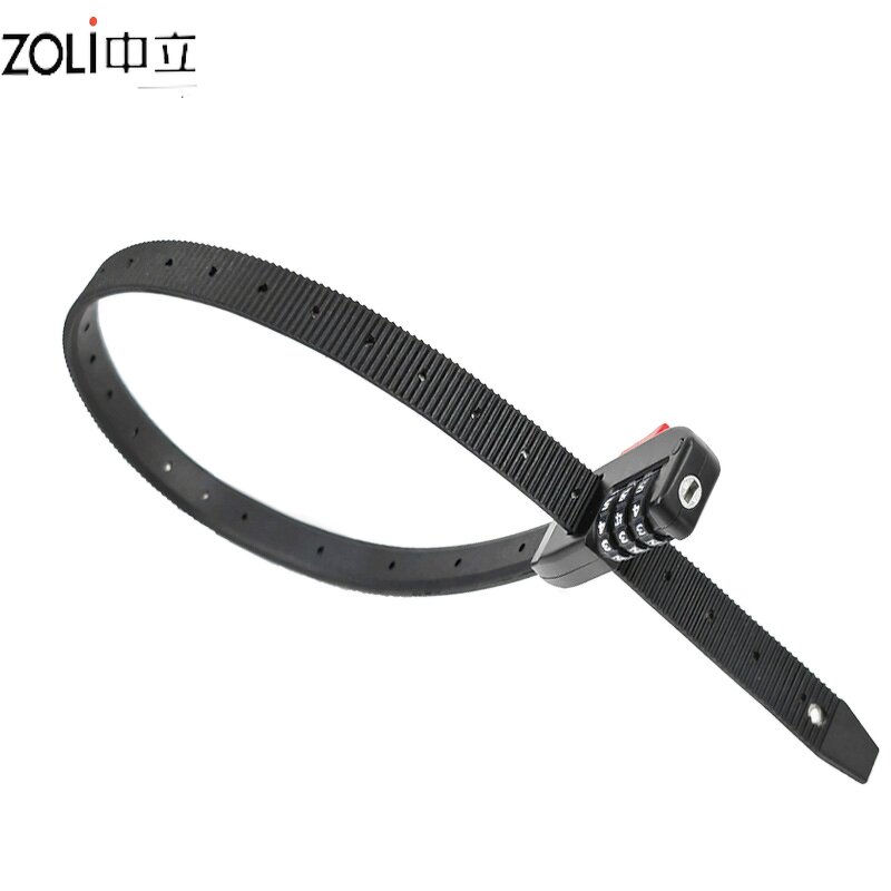 Scooter Helmet Lock Manufacturer - ABS+Stainless Steel Bike Motorcycle 3-digit Password MULTI-PURPOSE Portable