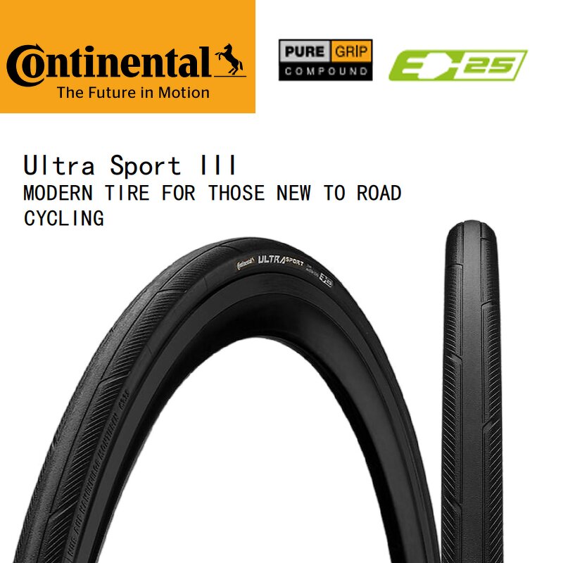 Road Tires Manufacturer - Continental Ultra Sport III 700C Racing Folding BLACK BROWN 25-622 28-622