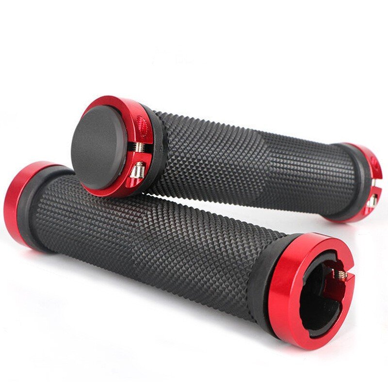 Mountain Bike Handlebar Grip Manufacturer - New Aluminum Alloy Double Locking Cover Set Super Comfortable