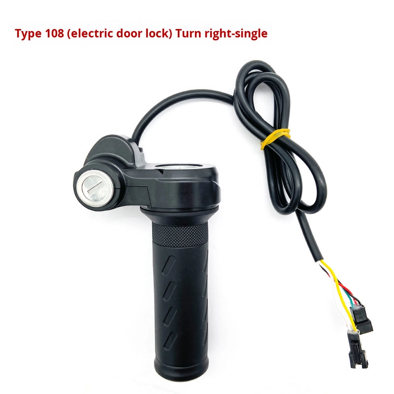 Electric Bicycle Handlebar Manufacturer - Waterproof Durable Anti-Slip Speed Control Ignition Lock for Bicycle Parts