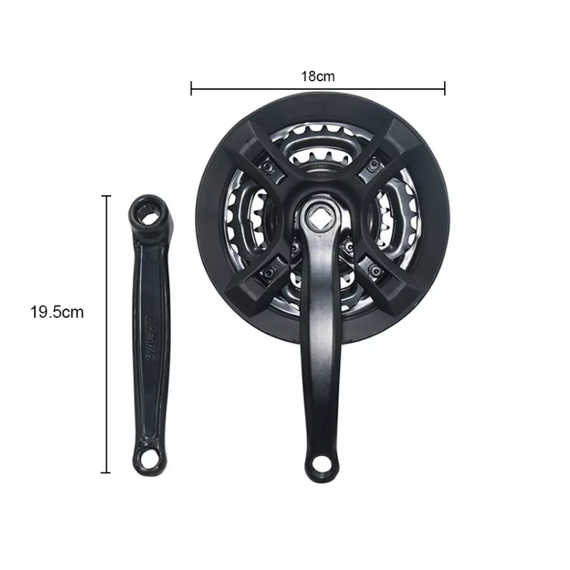 Bicycle Chain Wheel Manufacturer - Hot Selling Mountain Bike Tooth Disc Variable Speed 24T34T42T Crank Set