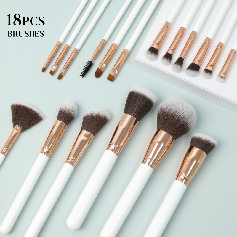 Makeup Brushes Set Supplier - EMF 18pcs Multi Color Custom