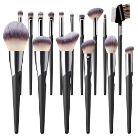 Vegan Makeup Brush Manufacturer - 16pcs Thumbprint Handle Custom