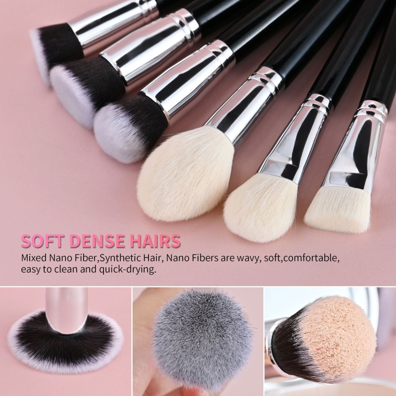 Makeup Brush Set Factory - Professional 30pcs Natural Hair