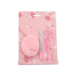 Silicone Scrub Set Supplier - 4 Sets Manicure Pedicure Kit