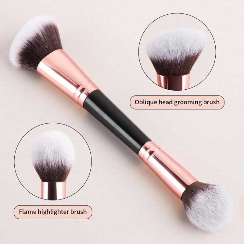 Double Ended Brush Supplier - Precision Powder Foundation