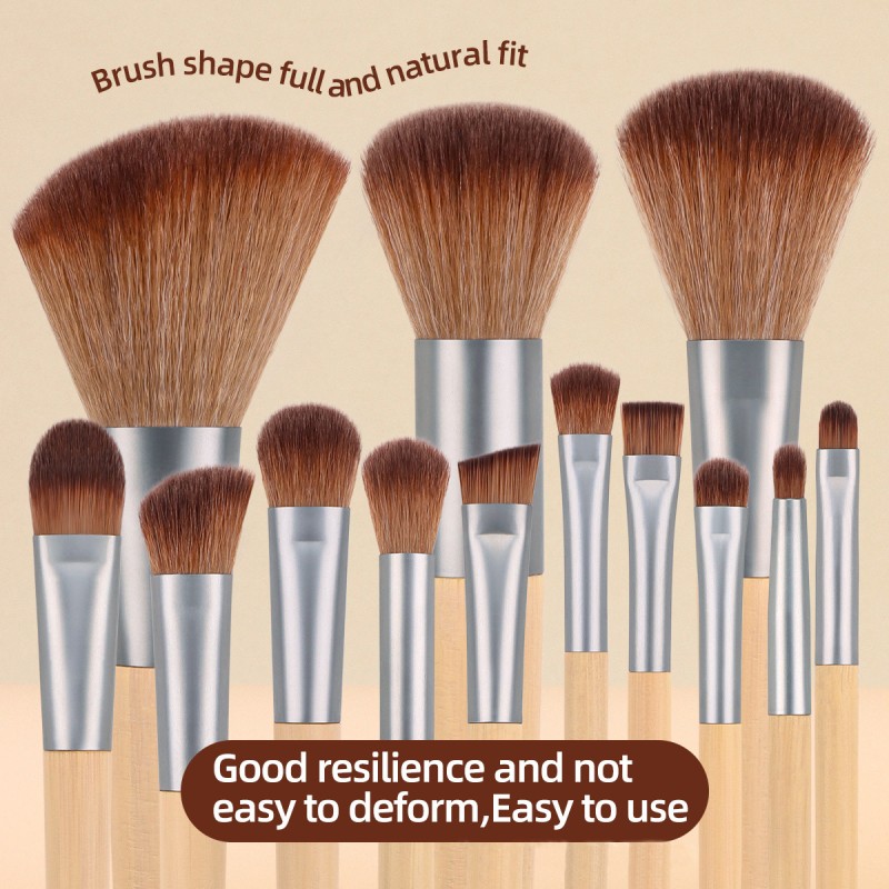 Bamboo Makeup Brush Factory - New Arrival Custom Logo 13pcs