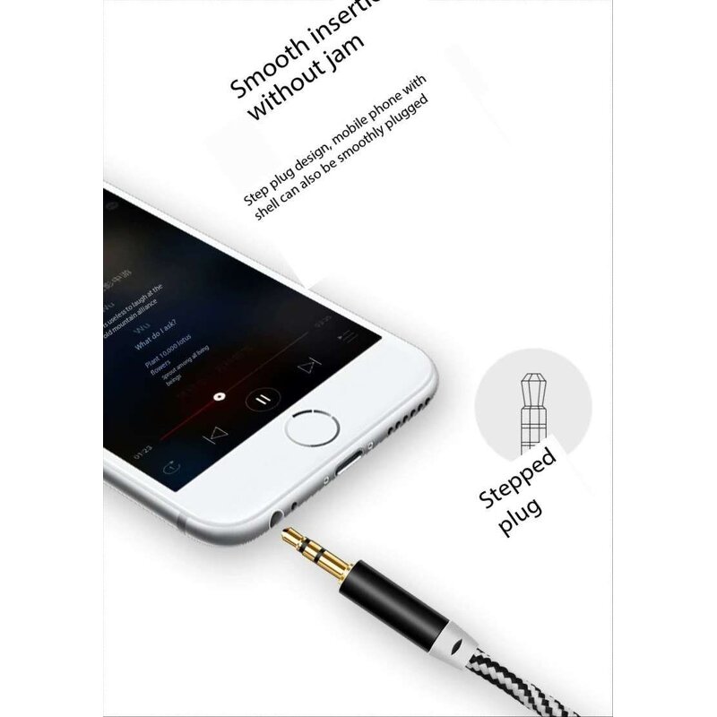 AUX Cable - Manufacturer 1m/2m/3m 3.5mm to 3.5mm Male to Male Stereo