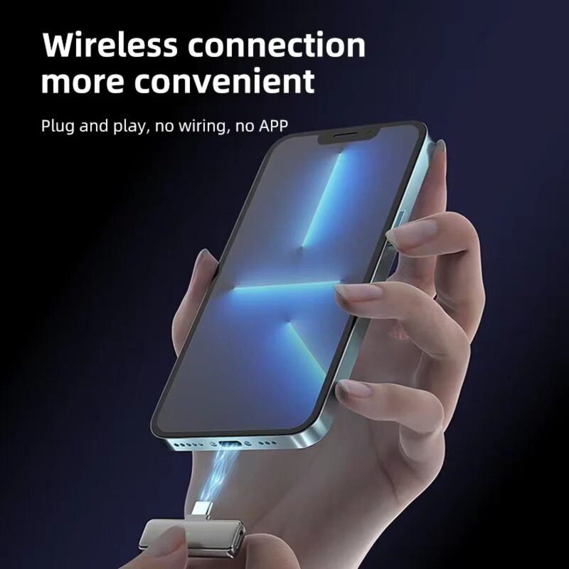 Microphone - Manufacturer Small Plug and Play Dual Android Type c Live Broadcast