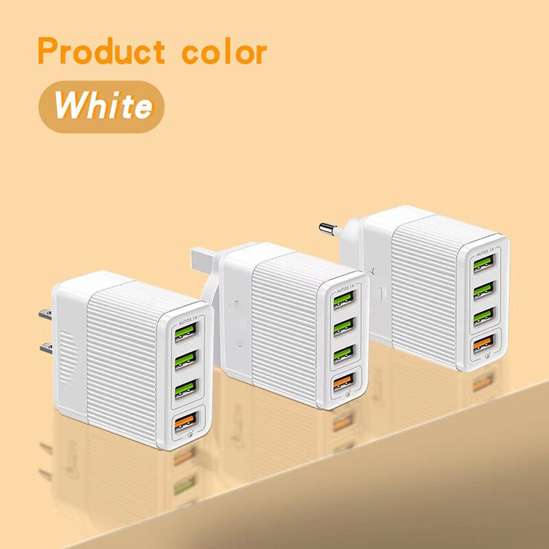 Wall Charger - Manufacturer 4 Ports 5V 2.4A 4USB QC3.0 Fast Charging