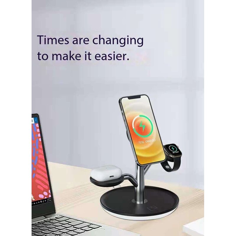Wireless Charger - Manufacturer 15W Magnetic Fast Charging Dock Stand 3-in-1
