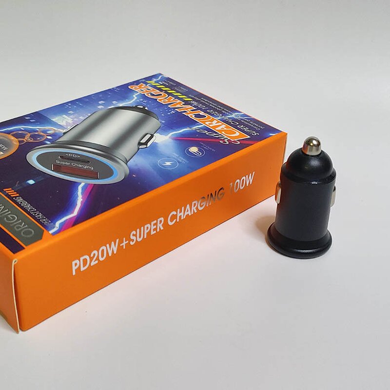 Car Charger - Manufacturer Mini Zinc Alloy 45W A&C 30w USB-c 15w QC3.0 PD PPS