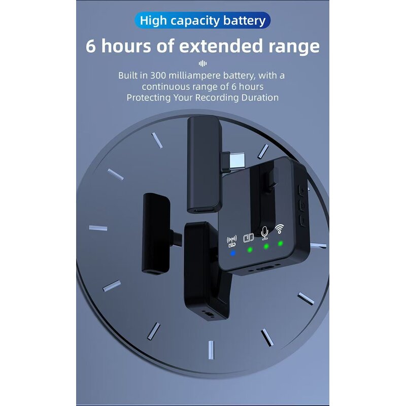 Microphone - Manufacturer R10 Mini Lapel 1Mic/2MIC Wireless Stereo for Interviews