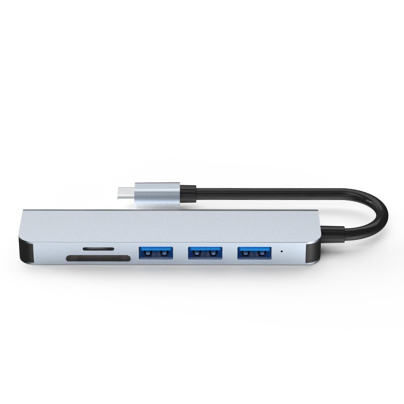 USB-C Hub - Manufacturer 6-in-1 Multiport Type C to USB 3.0 4K Docking Station