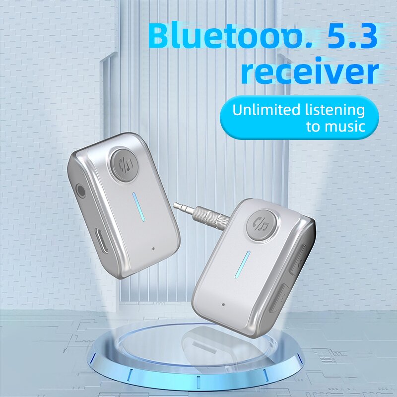 Bluetooth Receiver - Manufacturer 5.3 Wireless 3.5mm Audio AUX for Car Audio