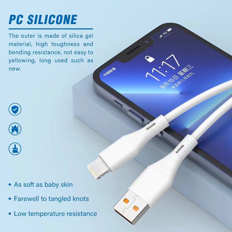 Cable - Manufacturer TPE Fast Charging Micro USB 3.0 Type-C USB for iPhone Samsung