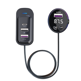 FM Transmitter - Manufacturer CS8 BT 5.3 15W Wireless 4 Ports PD Type-C USB 3.1A