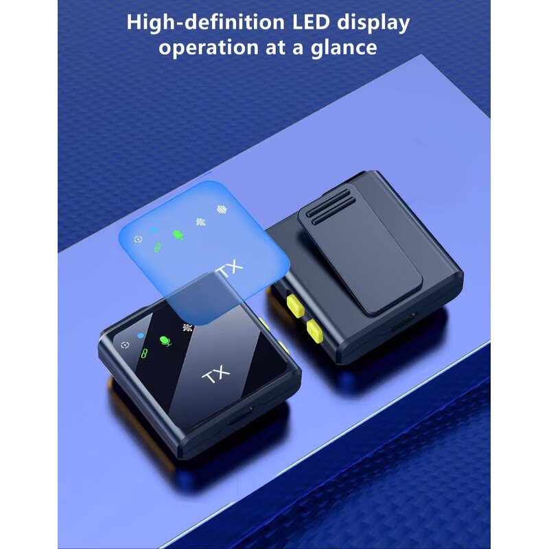 Microphone - Manufacturer R8 Mini Lapel Mic 2.4G Wireless Stereo for Interviews