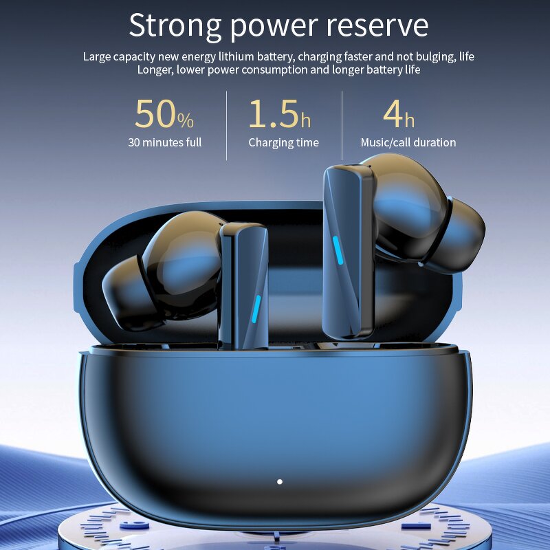 Earbuds - Manufacturer Mate-50 TWS Colorful Transparent Wireless Power Digital Display