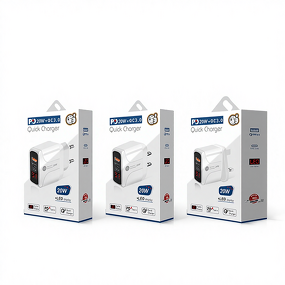Wall Charger - Manufacturer LED A+C Quick Charge 3.0 20W PD Digital Display