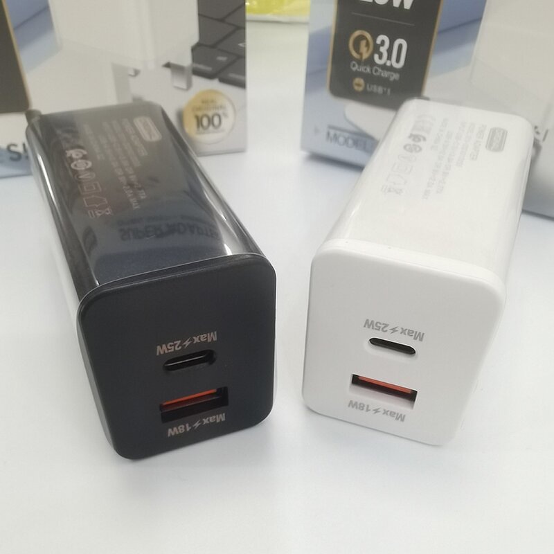 Wall Charger - Manufacturer US EU UK Plug 25W PD USB C QC3.0 Quick Charge