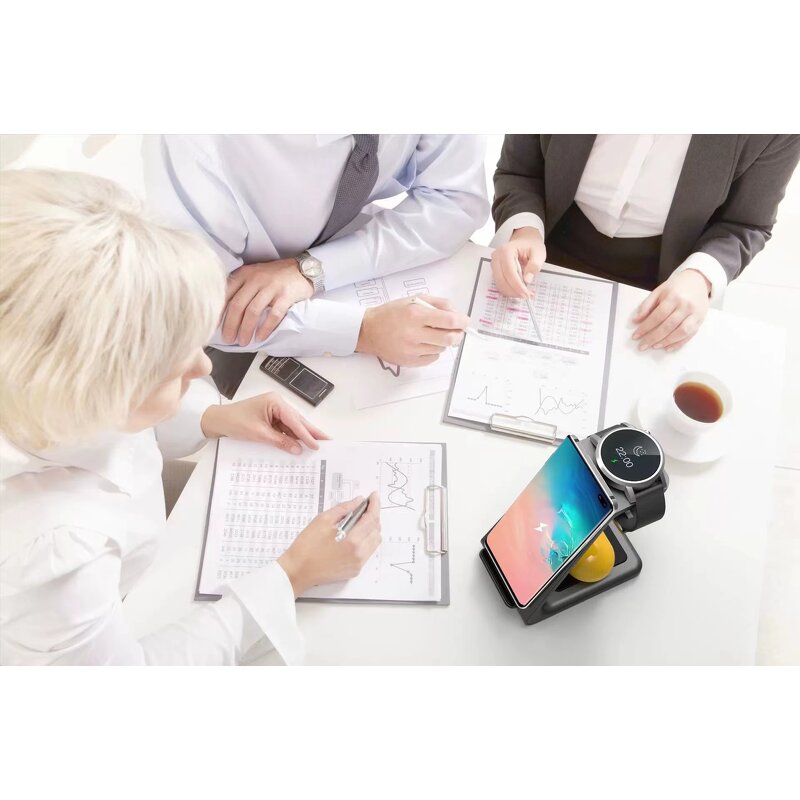 Wireless Charger - Manufacturer 15W 3-in-1 Quick Fast Charging Portable Desktop Stand