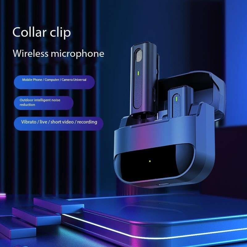 Microphone - Manufacturer M9 Mini Wireless Lavalier Noise Reduction for iPhone Type-c