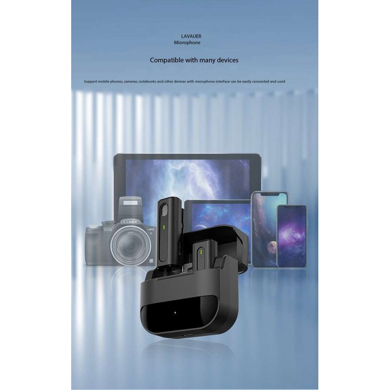 Microphone - Manufacturer M9 Mini Wireless Lavalier Noise Reduction for iPhone Type-c