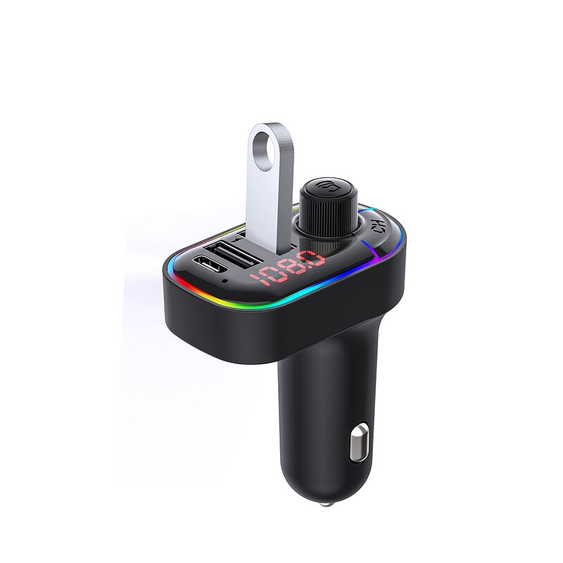 FM Transmitter - Manufacturer BT 5.0 3 Ports PD Type-C USB 3.1A Fast Charging