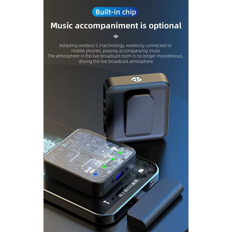 Microphone - Manufacturer R10 Mini Lapel 1Mic/2MIC Wireless Stereo for Interviews