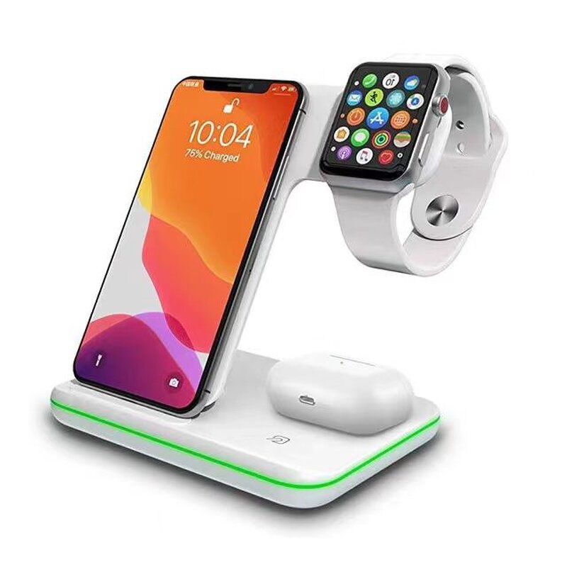 Wireless Charger - Manufacturer 3-in-1 15W Quick Fast Charging Stand Dock