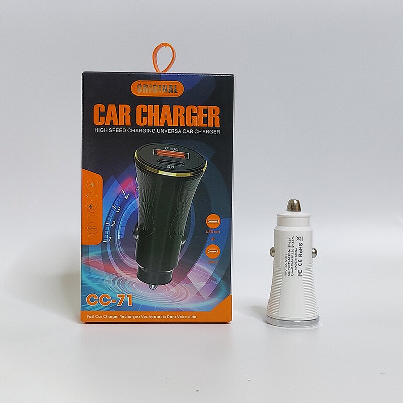 Car Charger - Manufacturer 5V 2.4A 12W PD USB C A&C Type C Cigarette Lighter