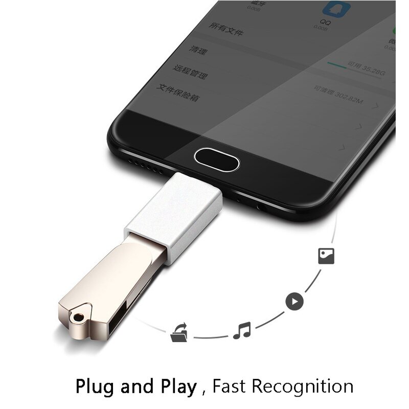 OTG Adapter - Manufacturer Type-C Male to USB 3.0 Female Fast Charging