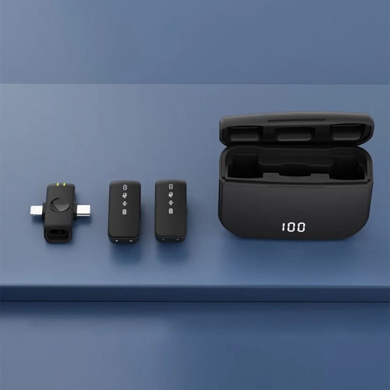 Microphone - Manufacturer H16 2in1 Live Streaming 2.4G Mini Collar Lavalier