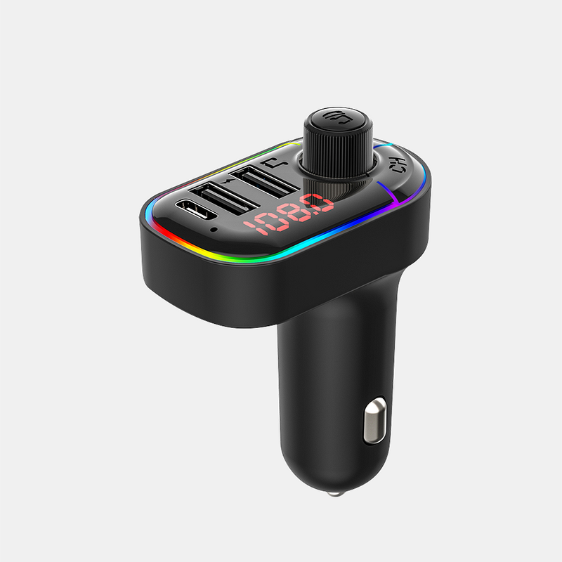 FM Transmitter - Manufacturer BT 5.0 3 Ports PD Type-C USB 3.1A Fast Charging