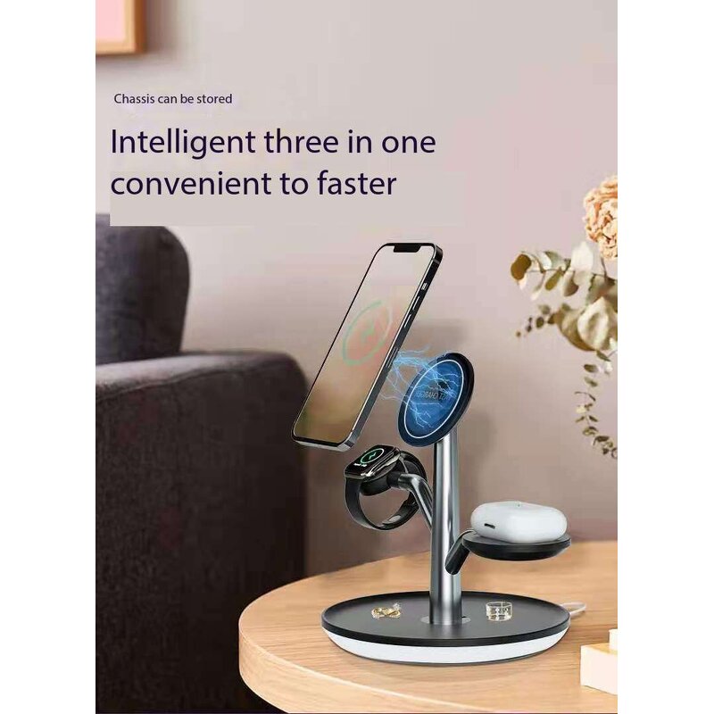 Wireless Charger - Manufacturer 15W Magnetic Fast Charging Dock Stand 3-in-1
