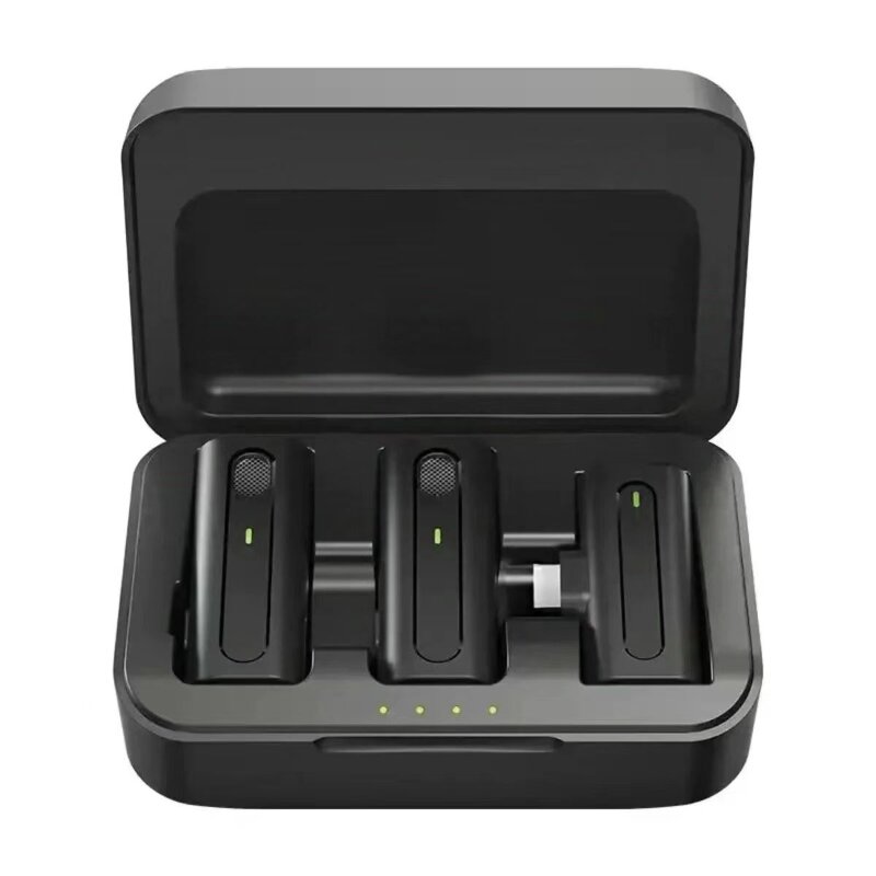 Microphone - Manufacturer K93 2MIC Mini Wireless Lavalier 2.4GHz Rechargeable