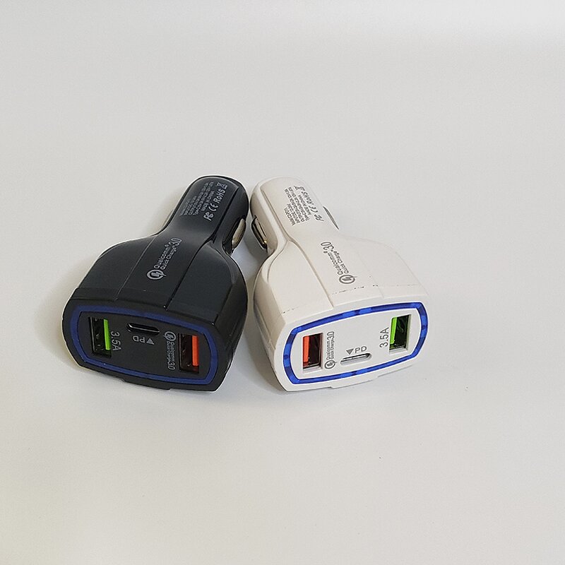 Car Charger - Manufacturer 30W 2 USB Type c PD 3 Ports for iPhone/Samsung/xiaomi